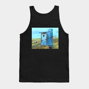 Birdhouse on the fence illustration. Tank Top